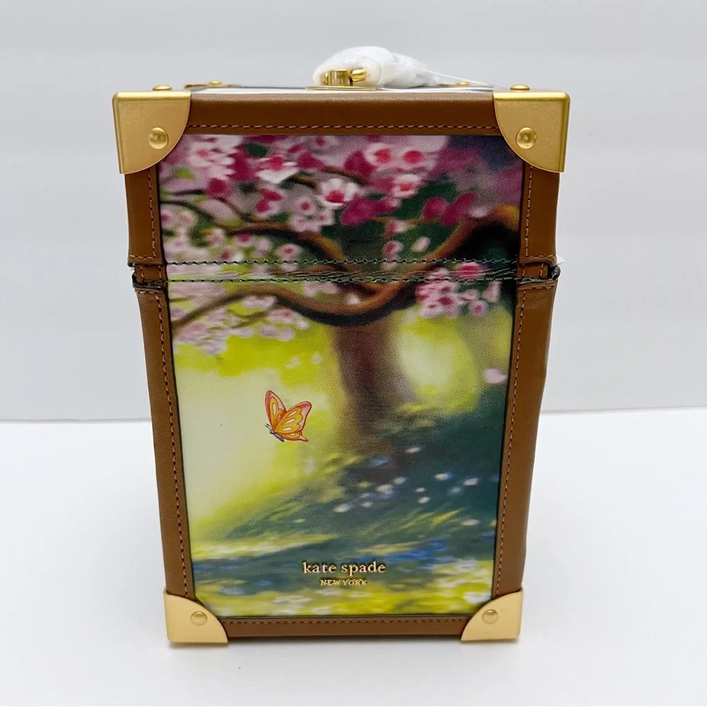 Kate Spade New York X Disney Bambi 3D Leather Trunk Clutch Purse K8807